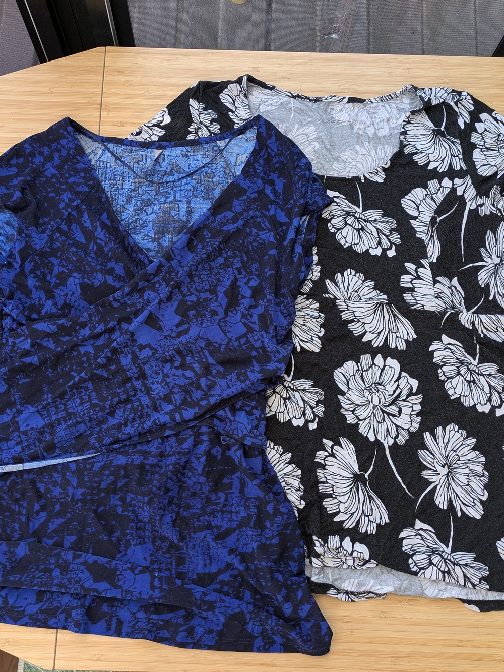Maternity L Lot - 2 Flowy Shirts